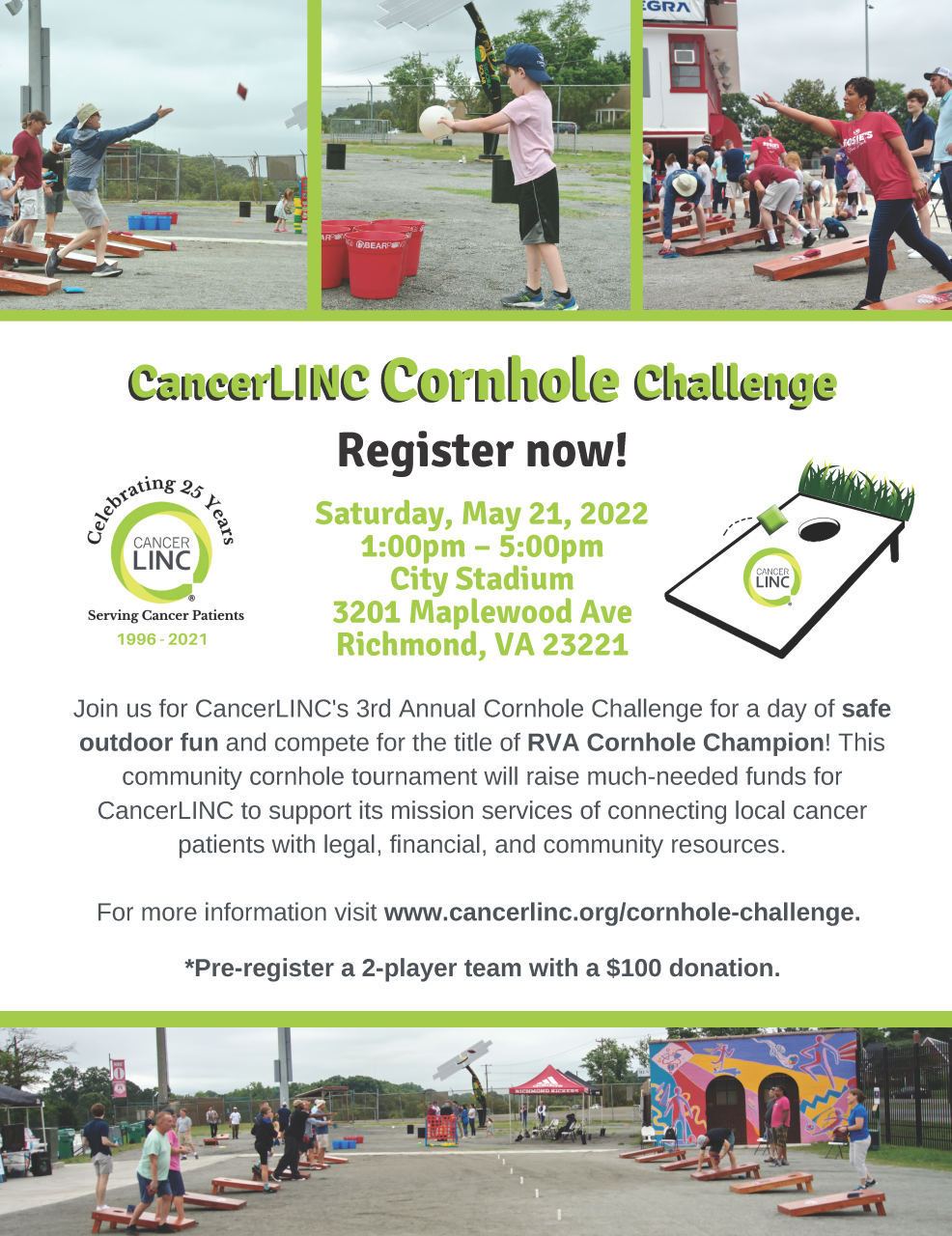 cancerLINC Cornhole Event in Richmond cancerLINC Cornhole Event in Richmond